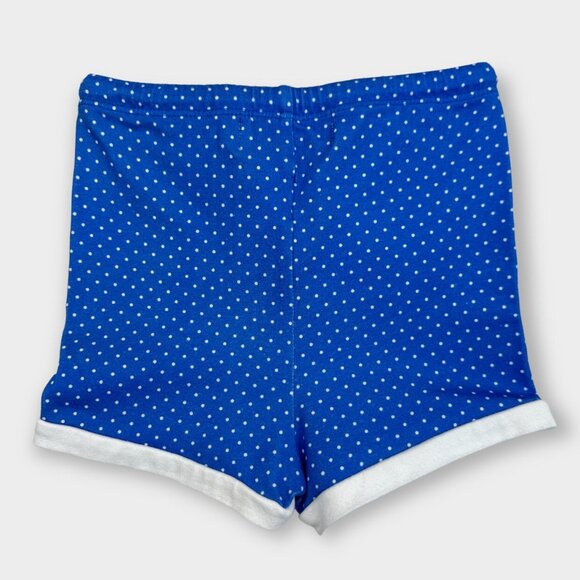 Omi Jo Sz 3 HTF French Blue Dot Simple Tunic & Blooms Shorts Set - Picture 4 of 4